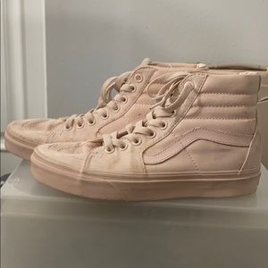 Baby pink sk8-hi shoes